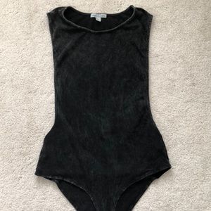 Charcoal Gray Bodysuit
